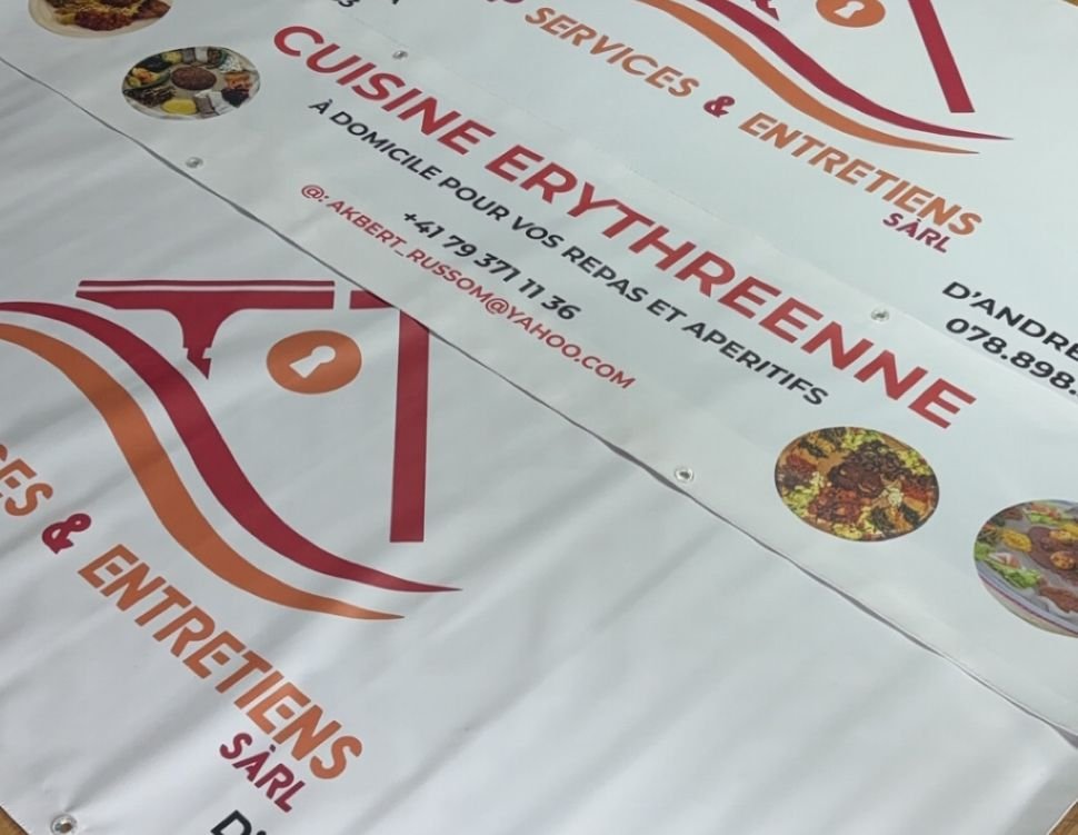 Bâches imprimées pour Cuisine Érythréenne — grand format
